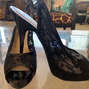 Guess lace sling-backs